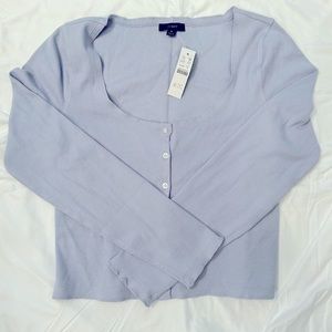 NWT J. Crew Scoopneck Ribbed Cardigan Top